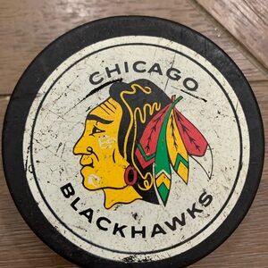 Chicago Blackhawks Hockey Puck